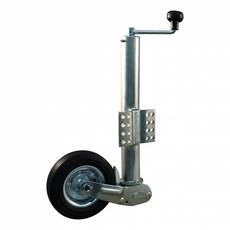 roue jockey escamotable Ø60mm 200x60mm jante en acier