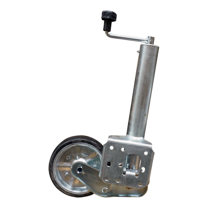 Stützrad automatisch klappbar Ø60mm 200x60mm Stahlrad