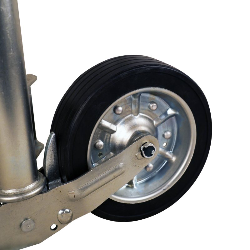roue jockey escamotable manivelle en plastique Ø60mm 225x64mm