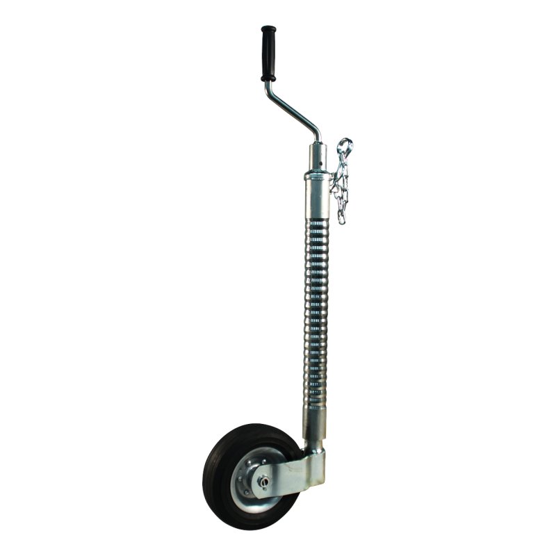 roue jockey renforcée à gorges Ø48mm 205x50mm jante en acier