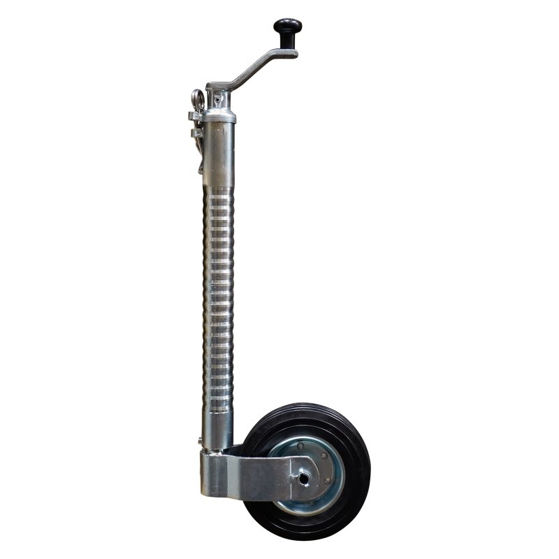 jockey wheel ribbed Ø48mm 205x60mm steel wheel suitable for Ifor Williams