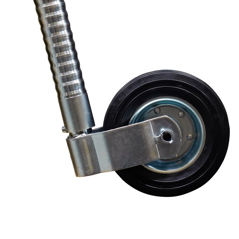 jockey wheel ribbed Ø48mm 205x60mm steel wheel suitable for Ifor Williams