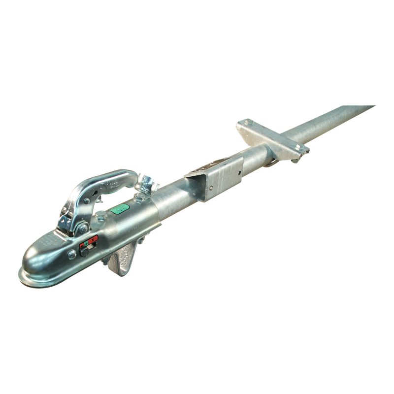 draw bar straight KDR60 Ø60x2000mm with ball coupling, bracket and plug holder