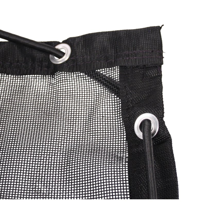 Filet de sécurité de lourde qualité 3200x1900mm PVC, 350 gr/m2 noir foncé RAL 9005