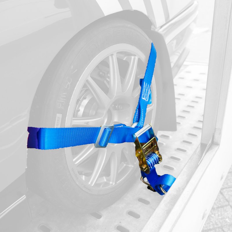 spanband voor autotransporter Y-model blauw 50mm 2000mm polyester