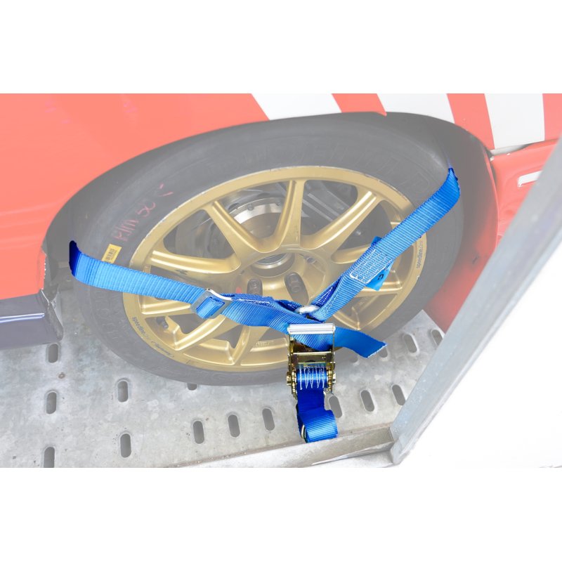 spanband voor autotransporter Y-model blauw 50mm 2000mm polyester
