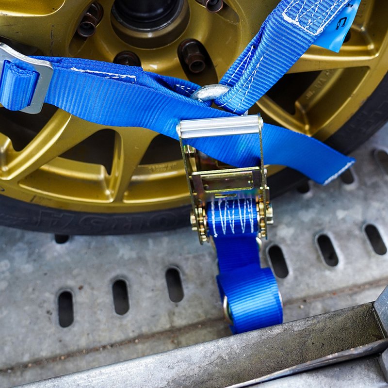 spanband voor autotransporter Y-model blauw 50mm 2000mm polyester