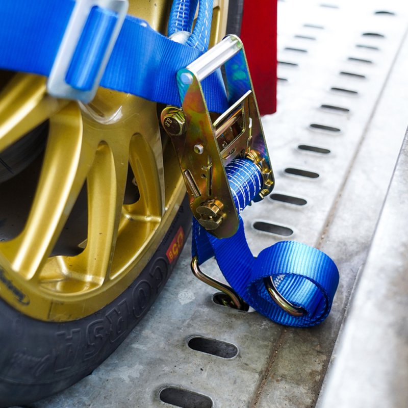 spanband voor autotransporter Y-model blauw 50mm 2000mm polyester