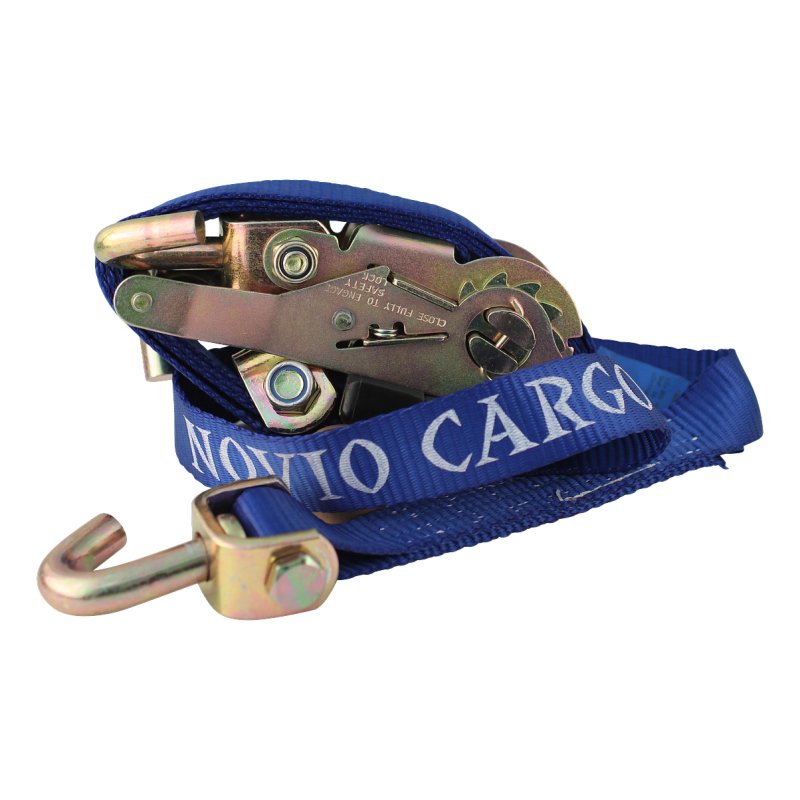 lashing belt for car transport blue 35mm 2500mm polyester