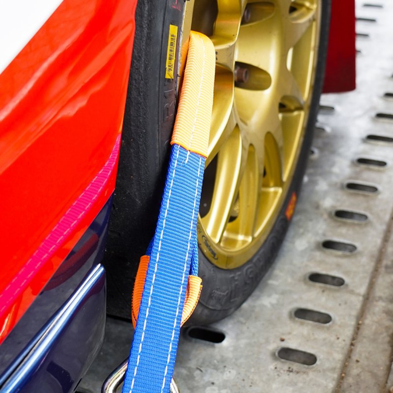 spanband voor autotransporter met lus voor aluminium velg 35mm x 1500mm polyester