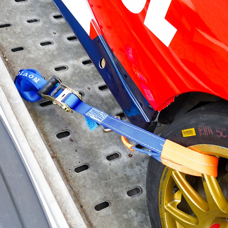 spanband voor autotransporter met lus voor aluminium velg 35mm x 1500mm polyester