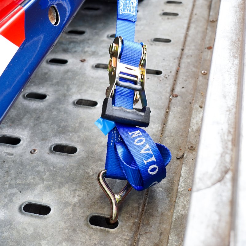 spanband voor autotransporter met lus voor aluminium velg 35mm x 1500mm polyester