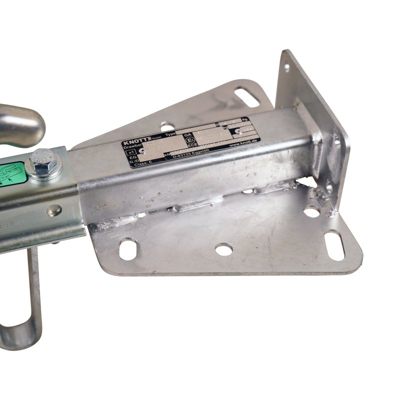 tôle à bord rabattu avec tête d'attelage KZE 7,5
