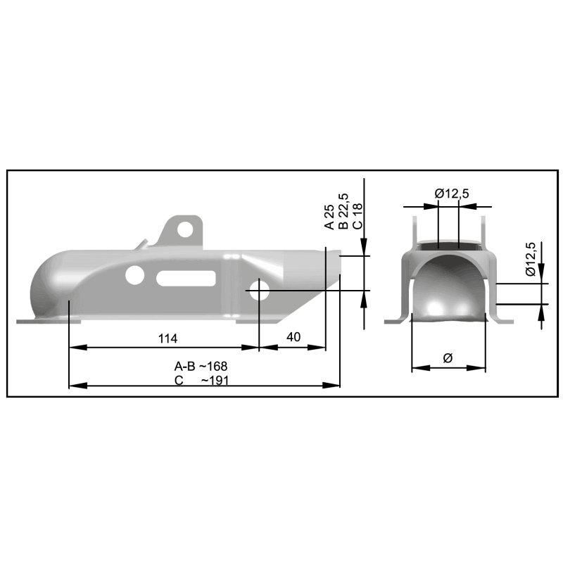kogelkoppeling KK14-B Ø45mm