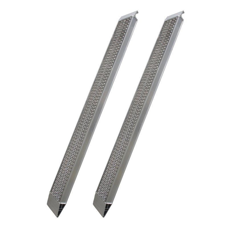 set oprijplaten recht aluminium 2400mm x 300mm haak ( G )