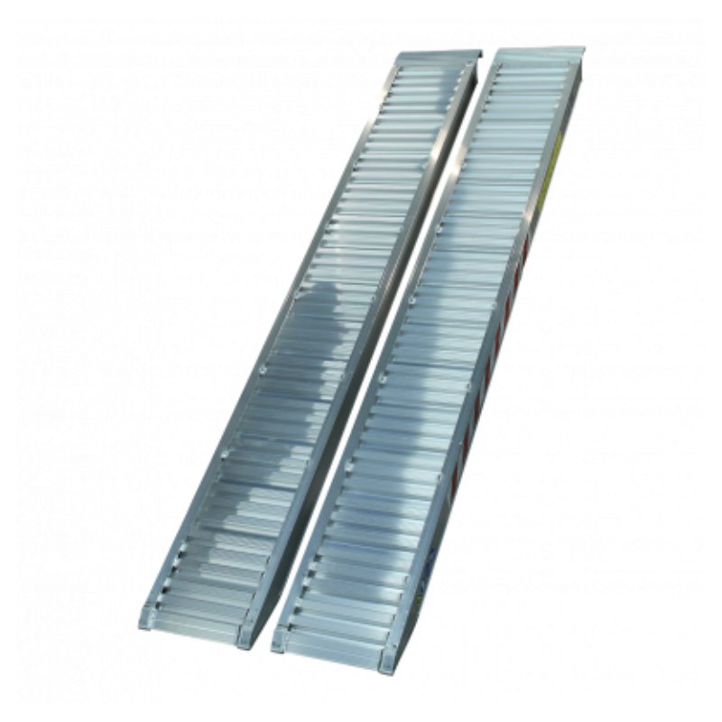 jeu de rampes droites aluminium 3500mm x 360mm support de rampe (L normal)