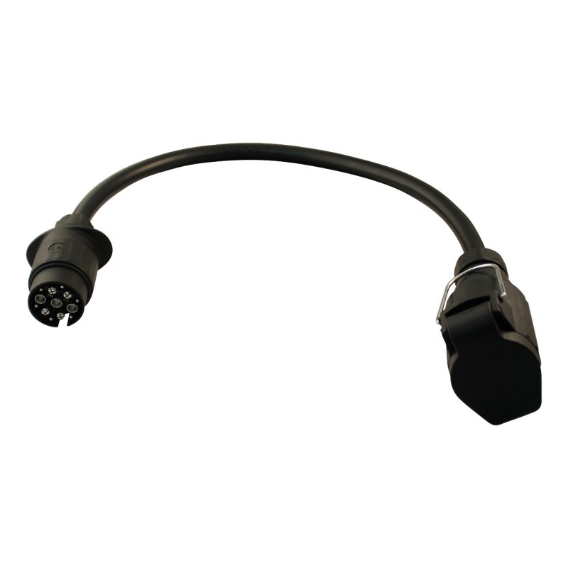 câble adaptateur voiture 13 pôle (système Multicon Ouest) - remorque à 13 pôle (système Jäger) 65cm