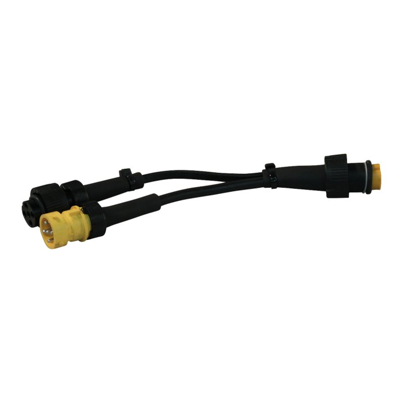 adapter cable voor standaard 5p bajonet kabel, 2 x 5p bajonet + aftakking voor mist-, achteruitrijlamp