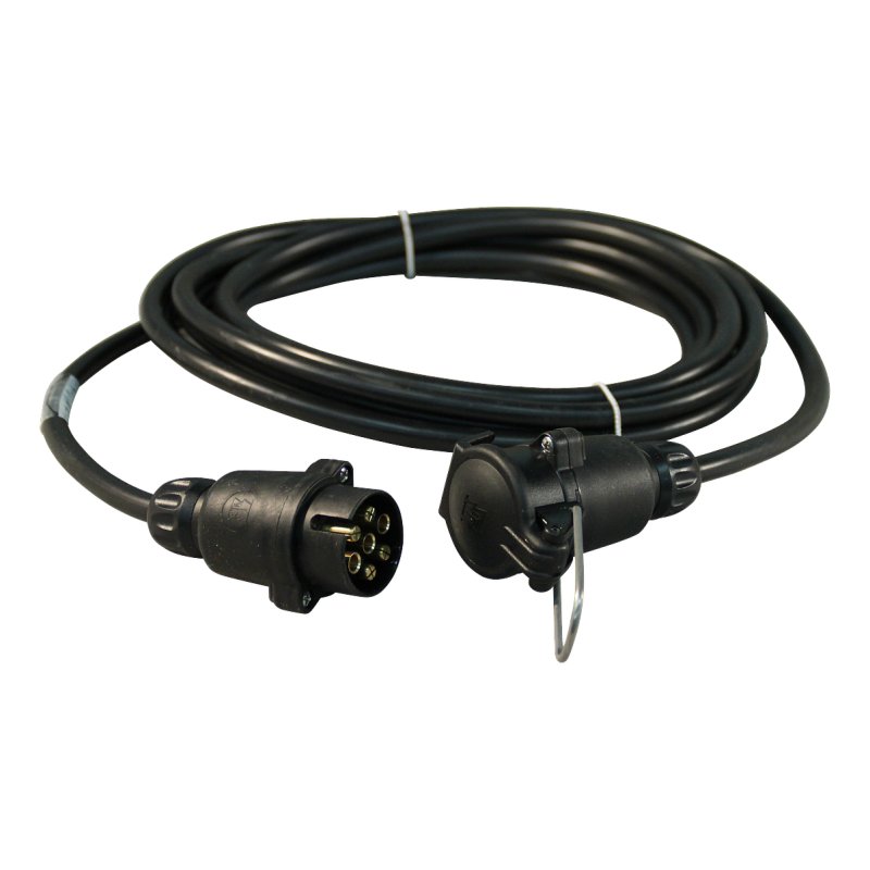 extension cable 7 pole 5m plastic plug 7p + hanging socket 7p