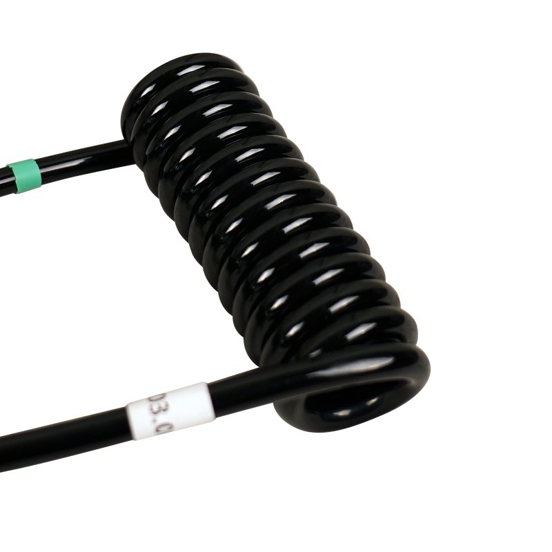câble en spirale 8-polig 1,25m fiches Menbers en plastique 13 broches