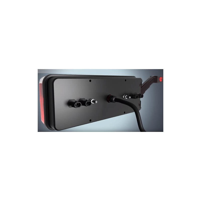 feu arrière LED connecteur AMP 7 PIN droit 9/36V Lavaflow
