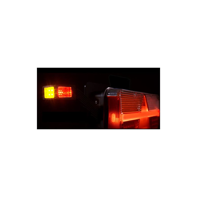 feu arrière LED connecteur AMP 7 PIN droit 9/36V Lavaflow