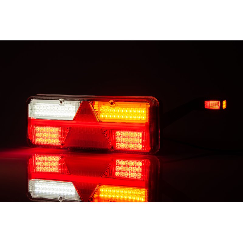 feu arrière LED connecteur AMP 7 PIN droit 9/36V Lavaflow