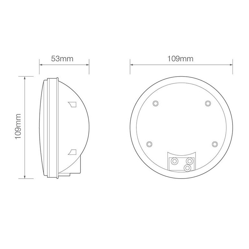 feu arrière LED baïonnette à 3 pôles universel 12/24V