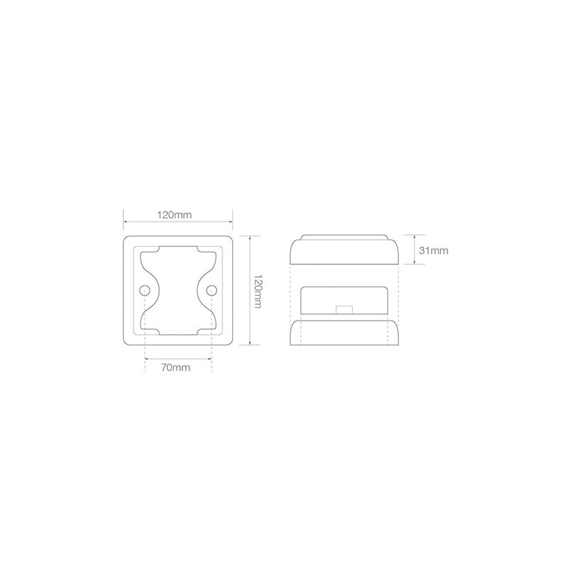 flashing light LED Cable universal 12/24V