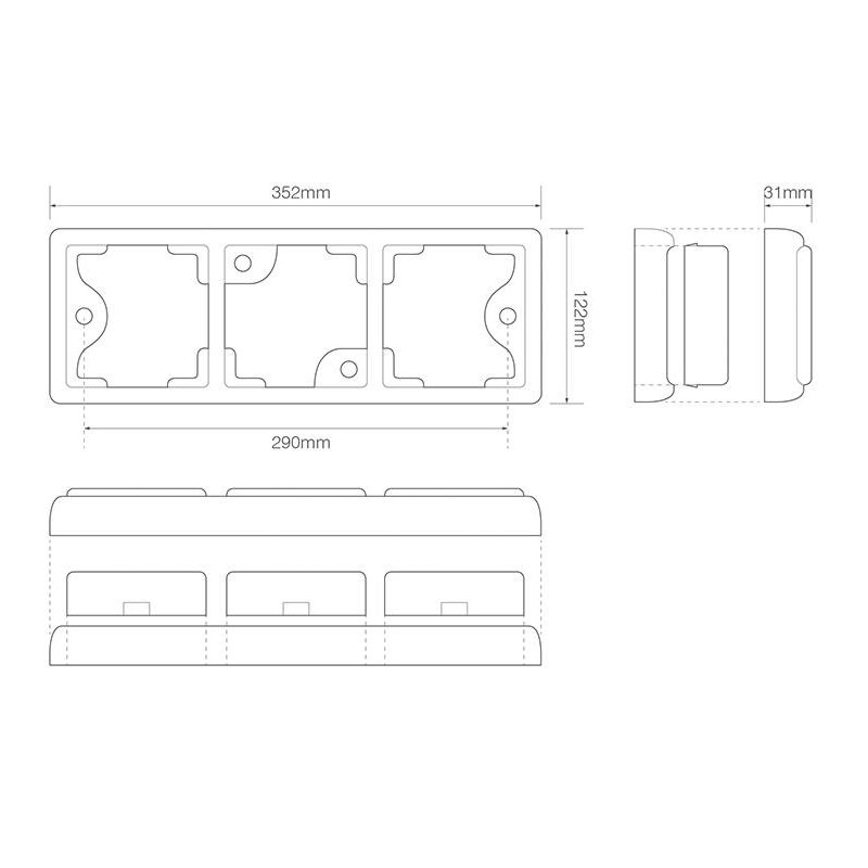 achterlicht LED kabel rechts 12/24V