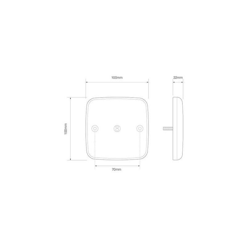 feu arrière LED câble universel 12 V