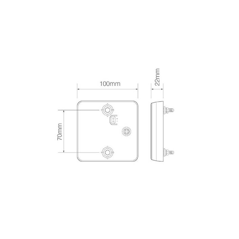 achterlicht LED kabel universeel 12/24V