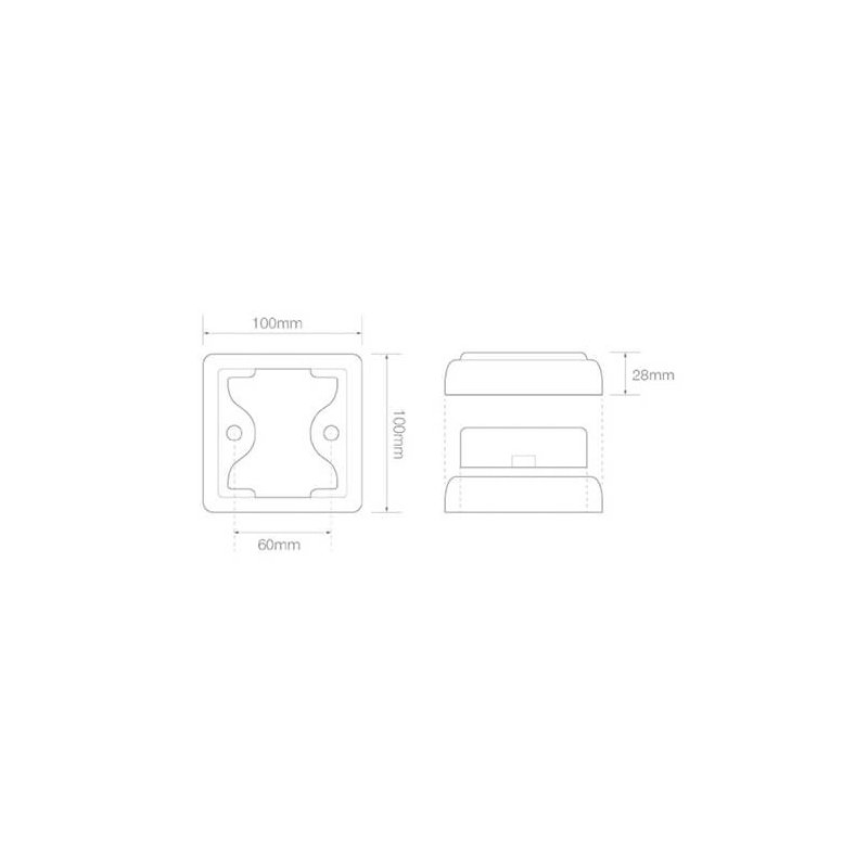 feu arrière LED câble universel 12/24V