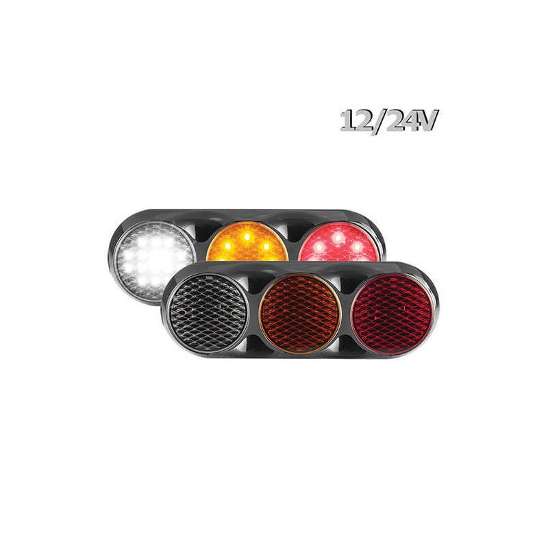 feu arrière LED câble universel 12/24V