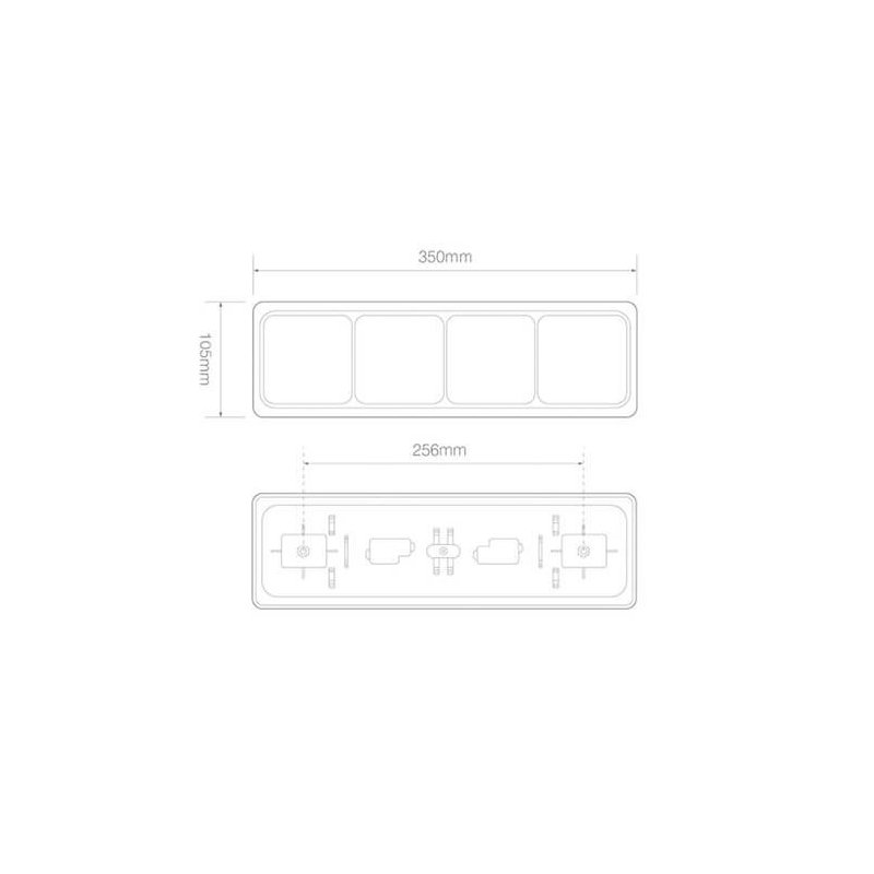 Rückleuchte LED Kabel universal 12/24V