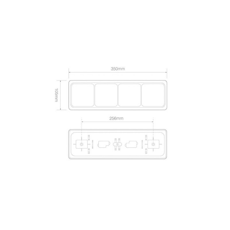 achterlicht LED kabel universeel 12/24V