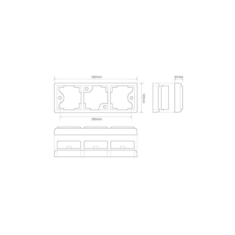 rear lamp LED Cable universal 12/24V