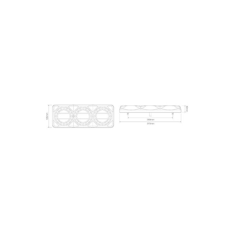 feu arrière LED câble universel 12/24V