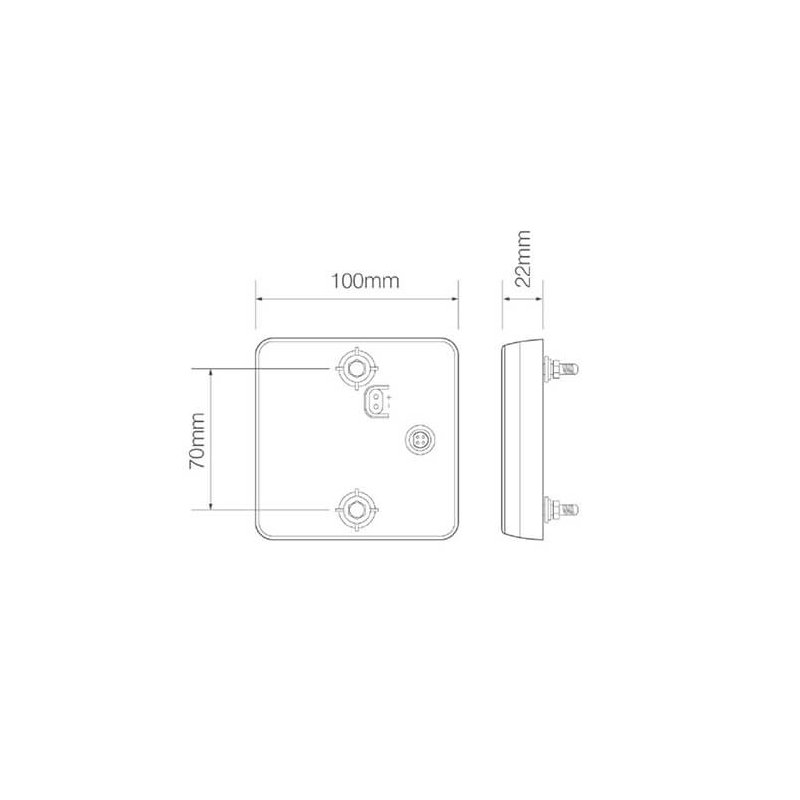 Rückleuchte LED Kabel universal 12 V