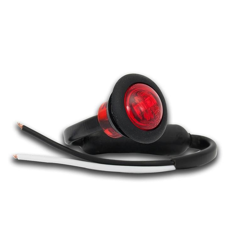 Positionsleuchte LED Rot DC kabel universal 12/24V