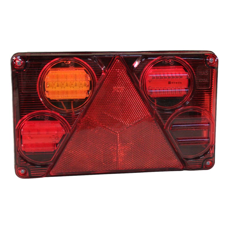 achterlicht LED 5 PIN's bajonet 393 , LED 12V - 24V , links 12/24 V