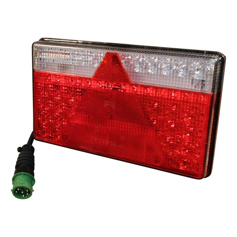 Rückleuchte LED LED 8 PINs Bajonett grün + 0,5m Kabel, 8 x 1mm² Multiled II rechts