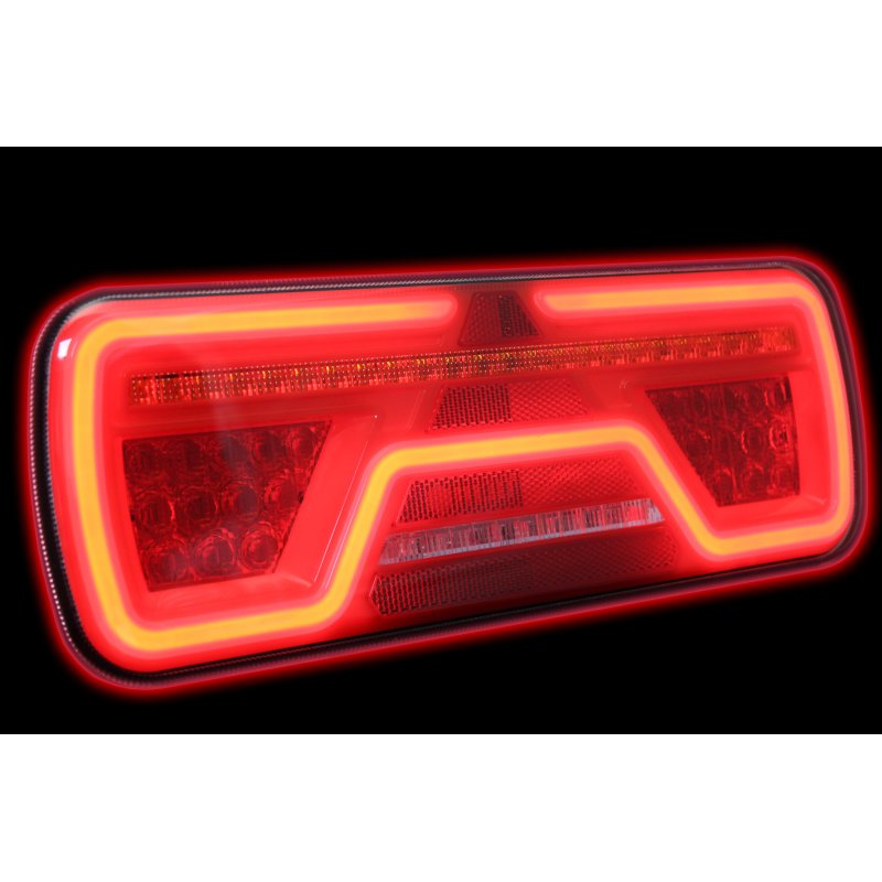 feu arrière LED connecteur AMP 7 PIN droit droit 12/24V Lavaflow