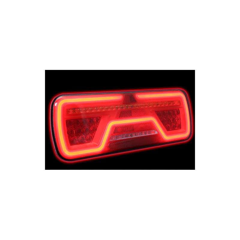 feu arrière LED baïonnette à 8 pôles droit droit 12/24V Lavaflow