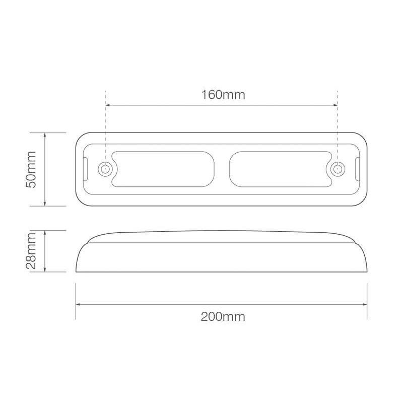 achterlicht LED kabel 40cm kabel universeel links of rechts (universeel) 12/24V