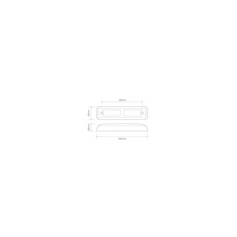 achterlicht LED kabel 40cm kabel universeel links of rechts (universeel) 12/24V