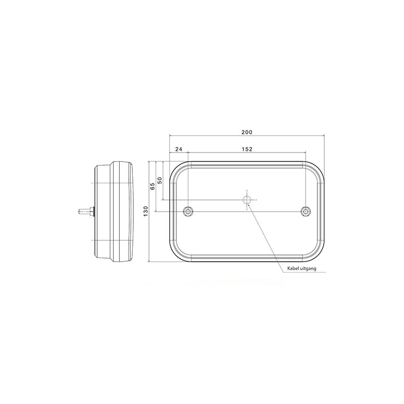 achterlicht LED kabel 100cm kabel rechts rechts 12 V