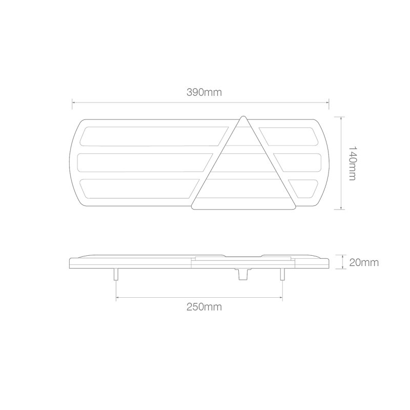achterlicht LED kabel 40cm kabel rechts rechts 12/24V