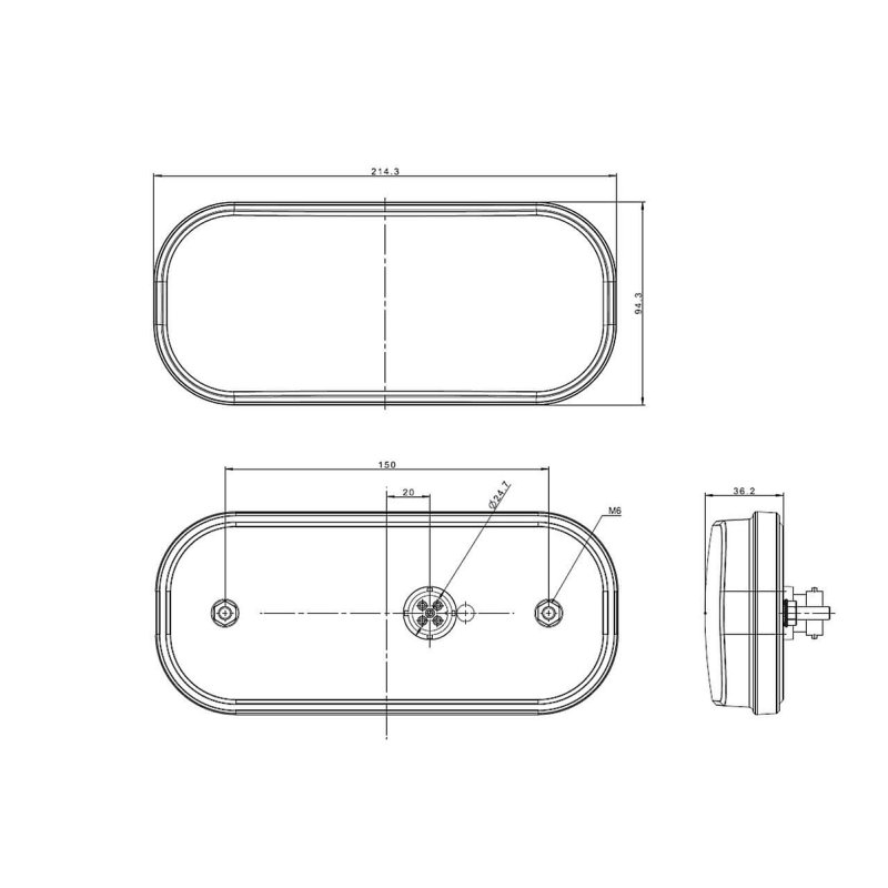 Rückleuchte LED 5 PINs Bajonett 5 PINs Bajonett universal universal 12/24V