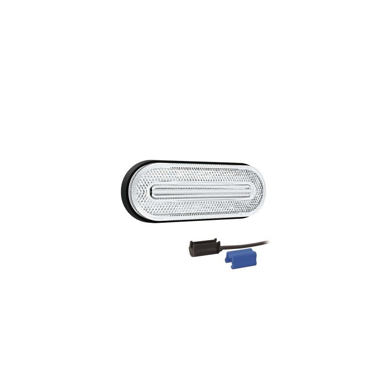 LED outline marker white 0,75mm² connector 12-36V